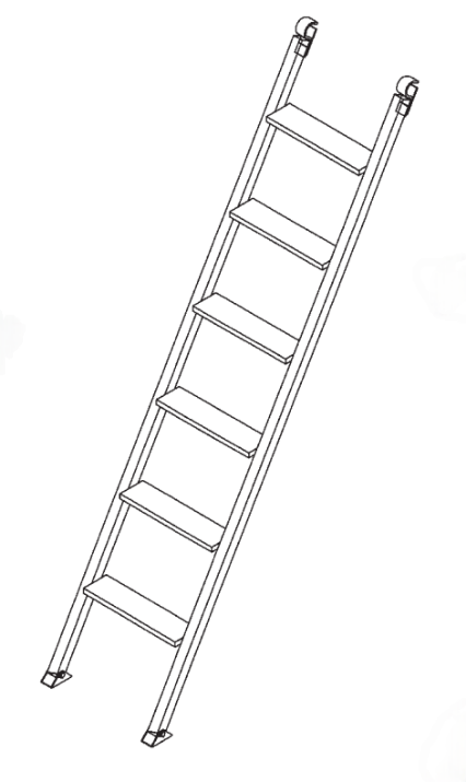 Picture of 6' Access Ladder for 6' to  6' 6" Frames