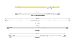 Picture of Adjustable Cat-A-Corner Brace for a 5'W x 7',8', or 10'L Tower - #5 Tube