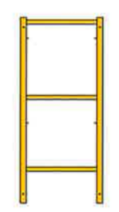 Picture of Shoring Frame - 2'W x 6'H - #8 Tube - T-lock at 27.75" Spacing