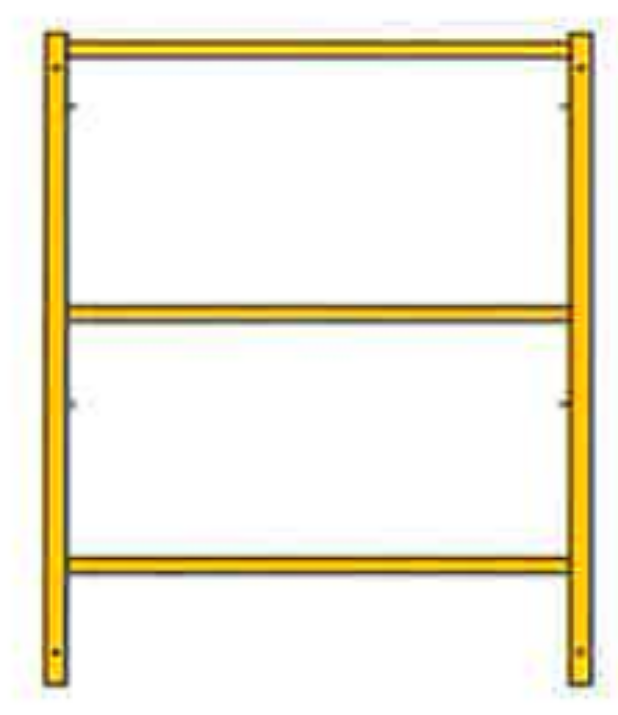 Picture of Shoring Frame - 4'W x 3'H - #8 Tube - T-lock at 27.75" Spacing
