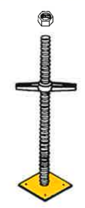 Picture of Leveling Jack with Top Nut for Shoring Frames