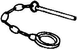 Picture of Replacement Pin and Chain for Galvanized Shore Posts