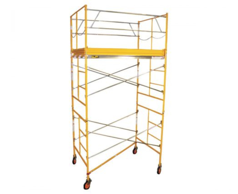 Scaffolding assembled